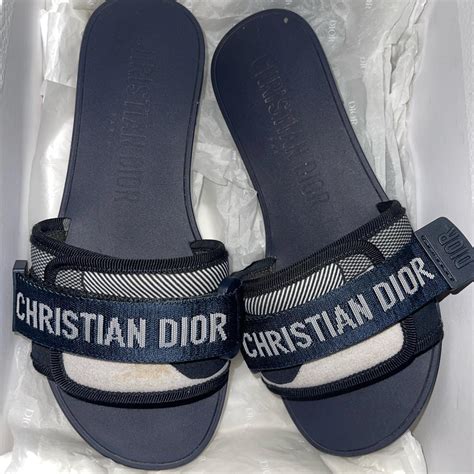 dior floral slides|christian dior slides for women.